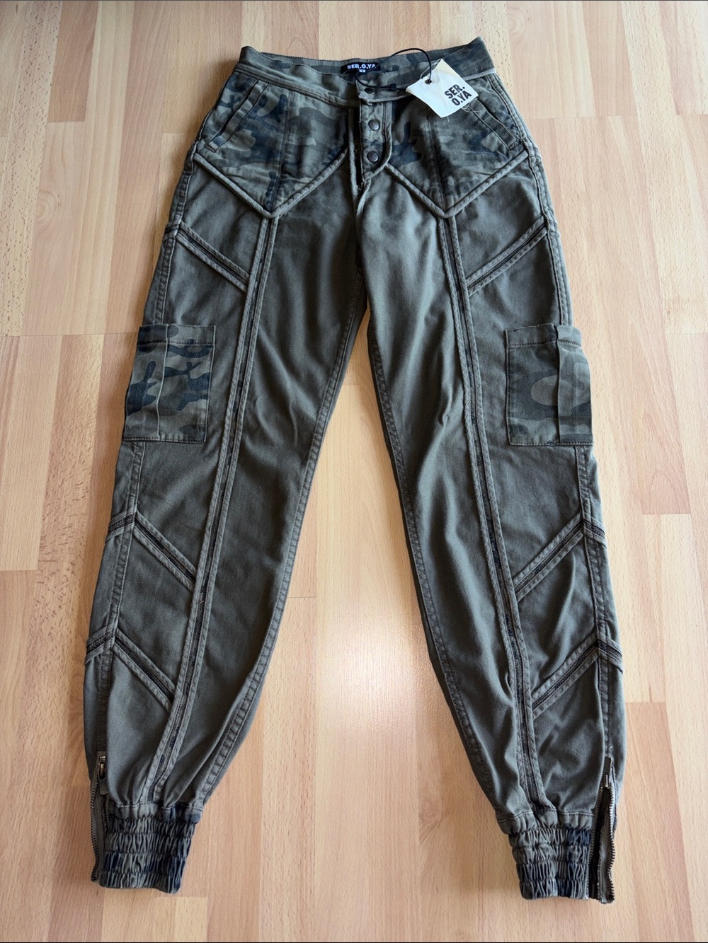 SER.O.YA Joggers with Camo Accents - NEW!